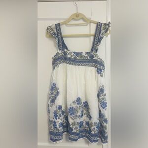 Juliet Dunn floral cotton mini dress